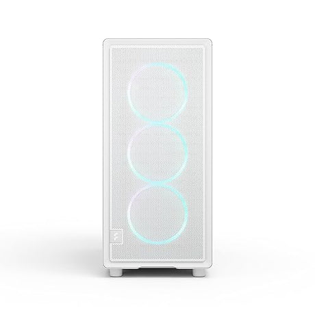 Fractal Design Epoch White RGB - Tempered Glass Clear Tint- High Airflow PC Gaming Case - Mesh Front Panel - Three Momentum 12 RGB Fans Included - Spacious Interior - ATX/mATX/ITX Support White - Rgb Tempered Glass RGB