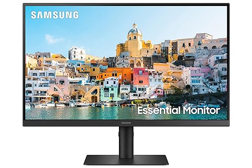 SAMSUNG S40A Series 24-Inch FHD 1080p Computer Monitor, 75Hz, IPS Panel, HDMI, DisplayPort, USB-C, Height Adjustable Stand, 3 Yr WRNTY (LS24A400UJNXZA),Black 24-inch 2022 Refresh Display + HDMI + USB-C Ports