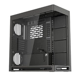 HAVN HS 420 Dual-Chamber Mid Tower PC Case ATX Black | Hybrid Design, 11x 140mm Fan Slots & 3X 420mm Radiator Support, SimpliCable Cable Management, Tempered Glass, PWM Fan Hub Black HS 420