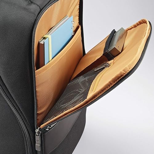 Samsonite Kombi Business Backpack, Black/Brown, 16.25 x 10.5 x 5-Inch 16.25 x 10.5 x 5-Inch Black/Brown