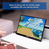 Verbatim Portable Touchscreen Monitor 15.6 USB-C HDMI Full HD 1080p IPS Display with Metal Housing and Adjustable Kick Stand for Laptops and Gaming Consoles