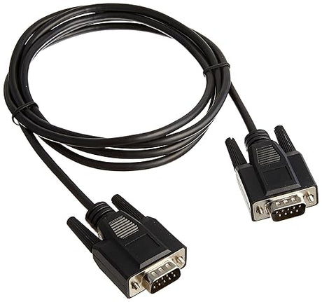 C2G 52087 DB9 M/M Serial RS232 Cable, Black (6 Feet, 1.82 Meters)
