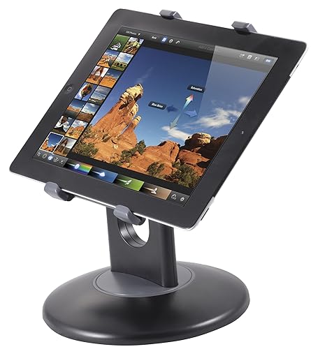 Kantek Tablet Stand for Apple iPad, iPad Air, iPad Mini, Galaxy Tab (7” and 9.7”), Kindle Fire (7” and HD 6) and Most Other 6-7” and 9.7” Tablets (TS710)