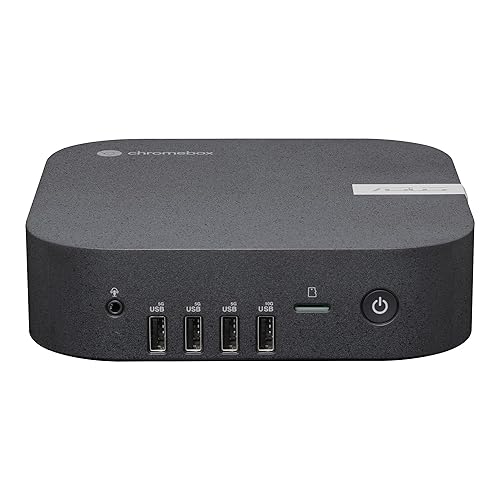 ASUS Chromebox 5a with Intel® Celeron® 7305 Processor, 8GB DDR4 RAM, 128GB M.2 PCIe G4x4 NVMe SSD, Quad-Display, Wi-Fi 6E & Bluetooth, Gb LAN, USB-C, Chrome OS, VESA Mount