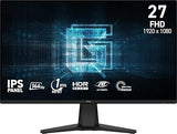MSI G275L E14 27-inch 1920 x 1080 (FHD) Gaming Monitor, 144Hz, AMD Adaptive-Sync, HDR Ready, HDMI, VGA Port,VESA Mountable, Tilt, 4-Side Slim Bezel, 1ms, Black