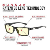 GUNNAR - Blue Light Reading Glasses - Blocks 65% Blue Light - Vertex, Gray Crystal, Amber Tint, Pwr +2.0