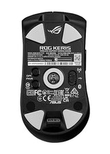 Asus ROG Keris Wireless AimPoint Gaming Mouse, Tri-mode connectivity (2.4GHz RF, Bluetooth, Wired), 36000 DPI sensor, 5 programmable buttons, ROG SpeedNova, Replaceable switches, Paracord cable, Black