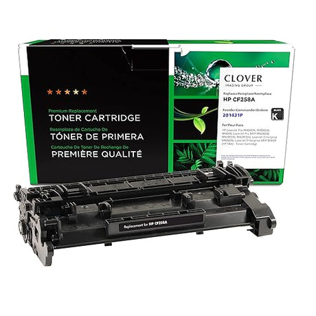 Clover Remanufactured Toner Cartridge Replacement for HP 58A (CF258A) | Black