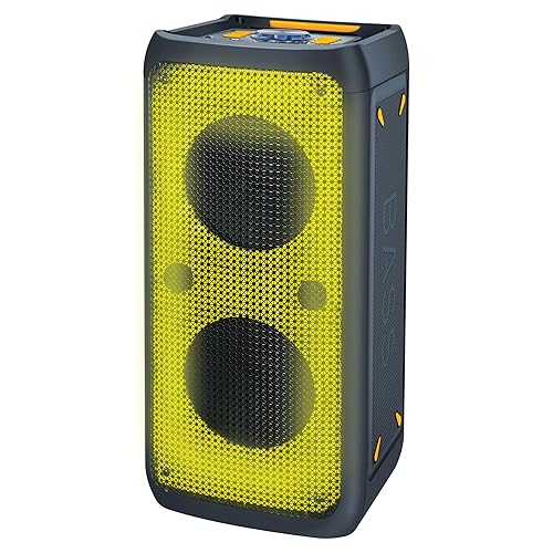Supersonic 2X 8 Inch Portable Bluetooth Speaker with True Wireless Technology