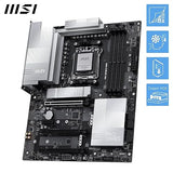 MSI PRO X870E-P WiFi Motherboard, ATX - Supports AMD Ryzen 9000/8000 / 7000 Processors, AM5-60A SPS VRM, DDR5 Memory Boost (8200+ MT/s OC), PCIe 5.0 x16 & 4.0 x16, M.2 Gen5, Wi-Fi 7, 5G LAN