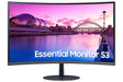 SAMSUNG 27-Inch S39C Series FHD Curved Gaming Monitor, 75Hz, AMD FreeSync, Game Mode, Advanced Eye Comfort, Frameless Display, Built in Speakers, Slim Metal Stand, LS27C394EANXGO, 2023, Black