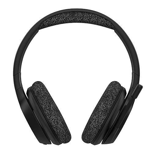 Belkin SoundForm Adapt Wireless Over-Ear Headset,Headphones for Work, Play, Gaming, & Travel w/Built-in Boom Microphone, 45H Battery Life - Compatible with iPhone, iPad, Galaxy, and More - Black