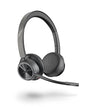 Poly Voyager 4320 UC Wireless Headset (Plantronics) - Stereo Headphones w/Noise-Canceling Boom Mic - Connect PC/Mac/Mobile via Bluetooth - Works w/Teams, Zoom, & More - Amazon Exclusive Headset USB-C