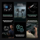 DJI RS 4 Combo, 3-Axis Gimbal Stabilizer for DSLR and Mirrorless Cameras Canon/Sony/Panasonic/Nikon/Fujifilm, Native Vertical Shooting, 2-Mode Switch Joystick, Teflon Axis Arms, with Focus Pro Motor