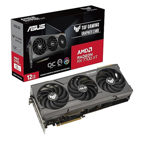 ASUS TUF Gaming RX 7700 XT OC Edition 12GB GDDR6 (PCIe 4.0, 12GB GDDR6, HDMI 2.1, DisplayPort 2.1)