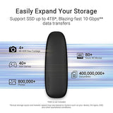 ASUS Cobble Portable M.2 NVMe® PCIe® SSD Enclosure, USB-C® 3.2 Gen 2x1, up to 10 Gbps Transfer speeds, IP55 Water and Dust-Resistance, Thermal pad, Windows 11 and macOS Support