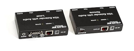 Black Box VGA Extender Kit with Audio, 2-Port Local, 2-Port Remote