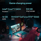 ASUS V16 Gaming Laptop, 16” WUXGA 144Hz Display, Intel Core 7 Processor 240H, NVIDIA GeForce RTX 5060, 16GB Memory, 512GB Storage, Windows 11, Matte Black, V3607VM-ES74 RTX 5060 | 16GB