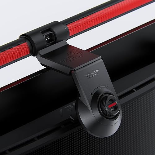 ASUS ROG Aura Monitor Light Bar (ALB01) - Asymmetrical Lighting bar, 3 Modes, RGB Lighting, USB-C, Patented clamp, Magnetic Buckle, Aura Sync Compatible, DisplayWidget Center, Quick Installation