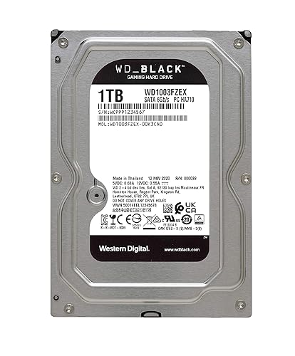 Western Digital WD1003FZEX 1TB 3.5? Internal Hard Drive, Black