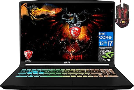 MSI Newest Crosshair Gaming Laptop, 16 FHD+ 144Hz IPS Display, NVIDIA GeForce RTX 4070, Intel-Core i7-13620H (Beats i9-12900H), 32GB DDR5 RAM, 1TB SSD, Backlit Keyboard, Wi-Fi 6, Windows 11 Home 32GB DDR5 RAM | 1TB SSD