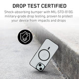 PEEL Bumper Case for iPhone 15 (Black) – Military-Grade Drop Protection, Embedded Magnet Compatible with MagSafe, Thin Minimalist Design, Branding Free – Showcases Your Device iPhone 15 Black