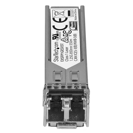 StarTech.com Juniper EX-SFP-1GE-SX Compatible SFP Module - 1000BASE-SX - 1GbE Multimode Fiber MMF Optic Transceiver - 1GE Gigabit Ethernet SFP - LC 550m - 850nm - DDM (EXSFP1GESXST) 550m (1804ft) 1 Gbps Multi Mode Fiber