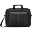 Targus Intellect Slim Slipcase Bag with Durable Water-Resistant Nylon, Two Large Exterior Pockets, Removable Shoulder Strap, Protective Sleeve for 14-Inch Laptop and Tablet, Black (TBT260) Black 14" Slipcase Bag