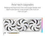 ASUS ROG Strix GeForce RTX™ 4080 Super White OC Edition Gaming Graphics Card (PCIe 4.0, 16GB GDDR6X, DLSS 3, HDMI 2.1a, DisplayPort 1.4a, Vapor Chamber, Power Sensing, Aura Sync)