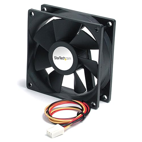 StarTech.com 60x25mm High Air Flow Dual Ball Bearing Computer Case Fan w/ TX3-3 pin case Fan - TX3 Fan - 60mm Fan (FAN6X25TX3H) 1 Count (Pack of 1) TX3