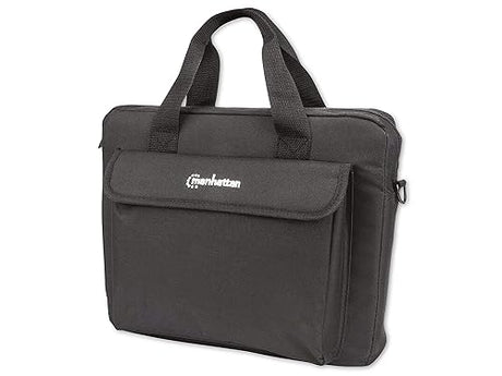 MANHATTAN 12.5 Inch Laptop Briefcase Shoulder Bag - Ultra-Lightweight - for Carrying Laptop, Notebook, Macbook, Tablet - Black, 3 Yr Mfg Warranty – 439862