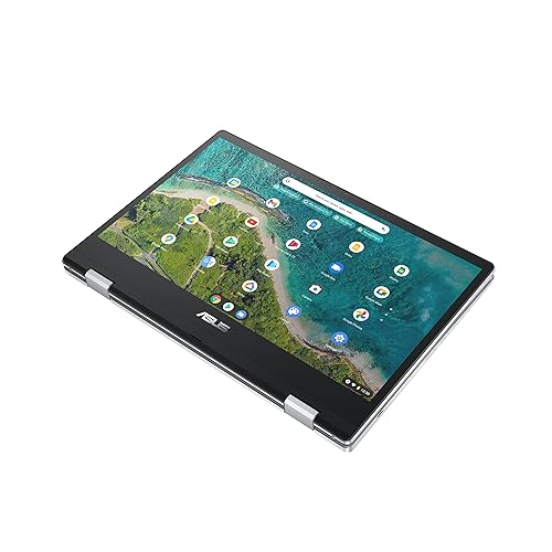 ASUS Chromebook Flip CM1, 14.0 FHD Touchscreen Display, AMD 3015Ce Processor, 4GB RAM, 64GB eMMC Storage, MIL-STD 810H Durability, Chrome OS, Transparent Silver, CM1400FXA-DH01T-CA Intel Core m3-8100Y