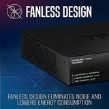 TRENDnet 9-Port 2.5G GaN Power PoE++ Switch with 10G SFP+ Port (480W), TPE-BG5091, 8 x 2.5G PoE++ Ports, 1 x 10G SFP+ Port, 480W, 60Gbps, NDAA TAA Compliant for Government use, Lifetime Protection