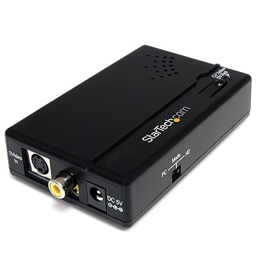 StarTech.com Composite and S-Video to HDMI Converter with Audio - Video Converter - Composite Video, S-Video - HDMI - Black - VID2HDCON