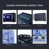 Lian Li 8.8 Universal Screen for PC - Adjustable Mounting for Any Computer Setup - Customizable ARGB Frame - PC Temperature Display Panel - LCD Screen Display - Mini Monitor - SM088X (US88 v1 Black)