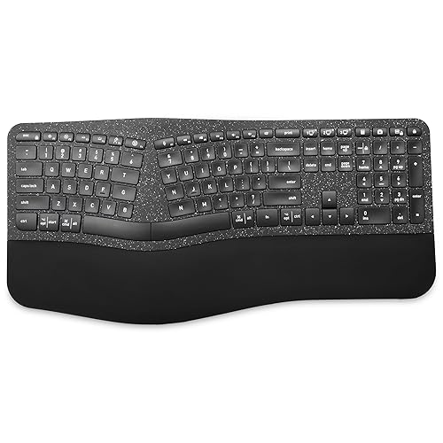 Targus Full-Size Ergonomic Sustainable EcoSmart Bluetooth Keyboard - Compatible with Chrome OS, Windows, macOS, iOS, and Android (AKB871US) Battery