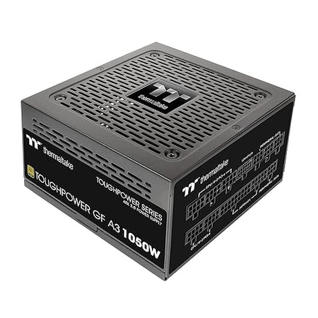 Thermaltake Toughpower GF A3 ATX 3.0 1050W 80+ Gold Full Modular SLI/Crossfile Ready Power Supply; PCIe Gen.5 600W 12VHPWR Connector Included; PS-TPD-1050FNFAGU-L; 10 Year Warranty