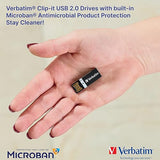 Verbatim 16GB Clip-it USB Flash Drive - Violet Violet 16GB