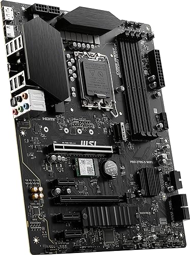 MSI PRO Z790-S WiFi ProSeries Motherboard (Supports 12th/13th Gen Intel  Processors, LGA 1700, DDR5, PCIe 5.0, M.2, 2.5Gbps LAN, USB 3.2 Gen2, Wi-Fi 