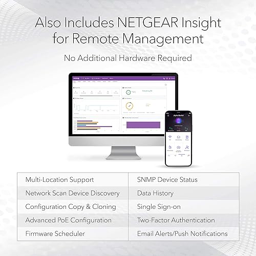 NETGEAR 26-Port PoE Gigabit Ethernet Smart Switch (GS724TPP) - Managed –
