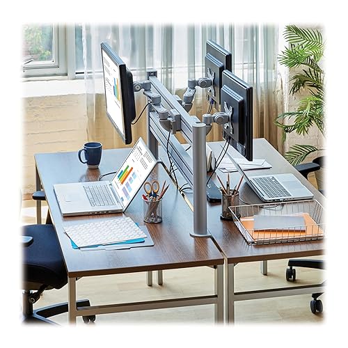 Eaton Tripp Lite Monitor Mount 5.5 Extension Arm for DMSWKITTAA Slat Wall Mount System, Full Swivel + Rotation, VESA Compliant for 13 to 32 Displays, TAA Compliant, 5-Year Warranty (DMSW1332STAA) 5.5 Monitor Arm Mount