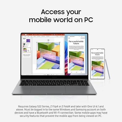 SAMSUNG 15.6 Galaxy Book5 360 Copilot+ PC, AI Business Laptop, Windows 11 Pro, Intel Core Ultra 5 Processor 226V, FHD AMOLED Touchscreen, 16GB/512GB, 2025 Model, NP754QHA-KA1US, Gray Intel Core Ultra 5 Processor 226V 15.6 Inch Business PC Gray