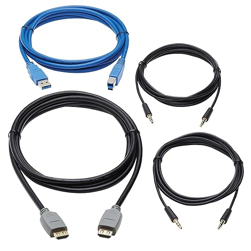 Tripp Lite HDMI KVM Cable Kit for B005-HUA2-K and B005-HUA4 4K HDMI 6ft (P785-HKIT06)