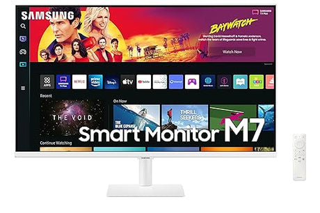 Samsung 32-inch 4K Ultra HD 60Hz 4ms GTG VA LED High Resolution White Smart Monitor - (LS32BM703UNXZA) [Canada Version]