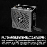 Thermaltake Smart BM3 650W 80Plus Bronze ATX 3.0 & PCIE 5.0 Ready Semi-Modular Power Supply; 105°C/221°F Japanese Capacitor; 5 Year Warranty; PS-SPD-0650MNFABU-3