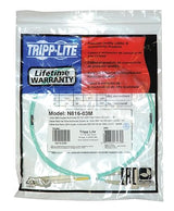 Tripp Lite N816-03M 10 Feet 10Gb Multimode Duplex 50/125 LSZH Fiber Patch Cable LC/SC - 3M (Aqua)