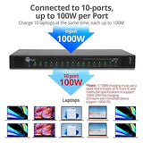 SIIG 16-Port Industrial USB-C PD Charging Station - 1000W - up to 10 USB-C 100W - up to 16 USB-C 60W (ID-US0C11-S1)