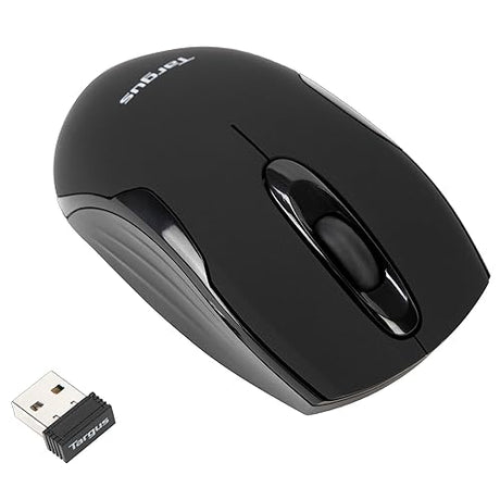 Targus Wireless - Optical Mouse w/Matte Surface- Black, AMW575TT USB Dongle Black