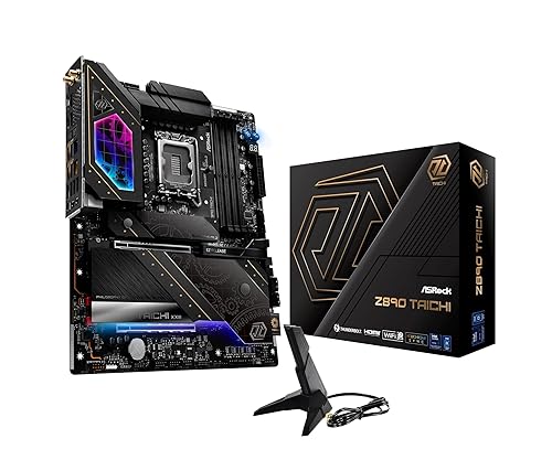 ASRock Intel Core Ultra LGA1851 RL-ILM ATX Motherboard Z890 Taichi WiFi 7 DDR5 9200 MHz 256 GB PCIe 5.0 Thunderbolt