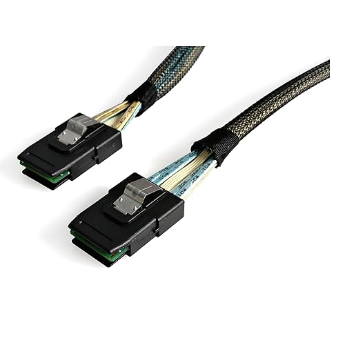 StarTech.com 100cm Serial Attached SCSI SAS Cable - SFF-8087 to SFF-8087 - SAS internal cable - with Sidebands - 4-Lane - 36 pin 4i Mini MultiLane (P) to 36 pin 4i Mini MultiLane (P) - 3.3 ft - SAS8787100 40